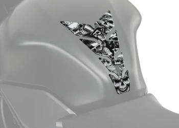 Protection De Réservoir Skull Party Black & White